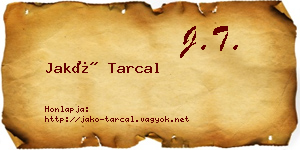 Jakó Tarcal névjegykártya
